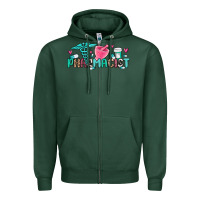 Sports Green pharmacist Zipper Hoodie - MaliasSmallBusiness