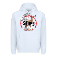 White The Bucks Stops Here Premium Hoodie - Bettercallsaul