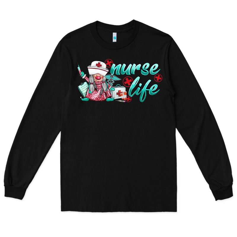 Nurse Life Gnomies Long Sleeve Tee by BarkalooDesign | Teevron