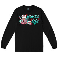 Black nurse life gnomies Long Sleeve Tee - BarkalooDesign