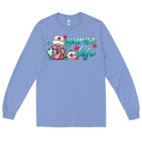 Colony Blue nurse life gnomies Long Sleeve Tee - BarkalooDesign