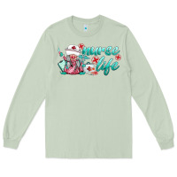 Matcha nurse life gnomies Long Sleeve Tee - BarkalooDesign