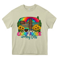 Mossy camp more worry less with caravan Heavy Core Tee - Artiststas