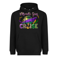 Black mardi gras cruise celebration Heavyweight Hoodie - LillyAllenDesigns