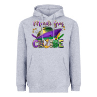 Heather Grey mardi gras cruise celebration Heavyweight Hoodie - LillyAllenDesigns
