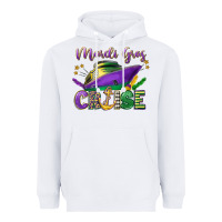 White mardi gras cruise celebration Heavyweight Hoodie - LillyAllenDesigns