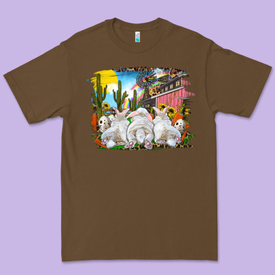 Premium Tee Easter Farm With Bunnies
