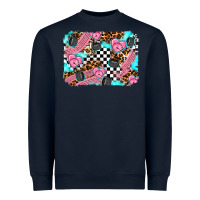 Navy race day background Heavyweight Sweatshirt - AdoDesignShop