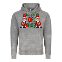 Cloud Rock Naughty or nice christmas elfs Vintage Hoodie - FaDigitalArtStudio