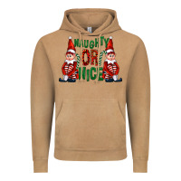 Vintage Camel Naughty or nice christmas elfs Vintage Hoodie - FaDigitalArtStudio