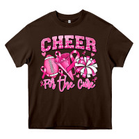 Chocolate Brown cheer for the cure american football Heavy Core Tee - RanaPortraitStore