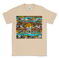 Mushroom longhorn bull skull cowhide leopard turquoise Classic Tee - Artiststas