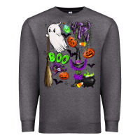 Charcoal Heather cute ghost Premium Sweatshirt - LillyAllenDesigns