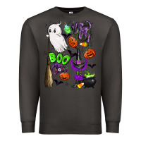 Smoke cute ghost Premium Sweatshirt - LillyAllenDesigns