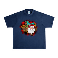 Navy texas santa wood slice ornament Urban Heavy Tee - JahusDesignShop