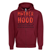 Burgundy motherhood some day i rock it Zipper Hoodie - MaliasSmallBusiness