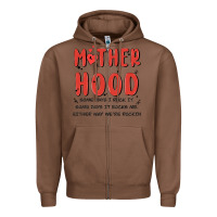 Chestnut motherhood some day i rock it Zipper Hoodie - MaliasSmallBusiness