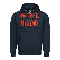 Navy motherhood some day i rock it Zipper Hoodie - MaliasSmallBusiness