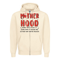 Sandshell motherhood some day i rock it Zipper Hoodie - MaliasSmallBusiness