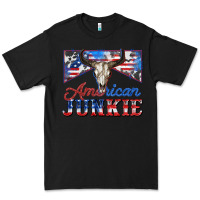 Black American junkie Premium Tee - Zillion Design Studio