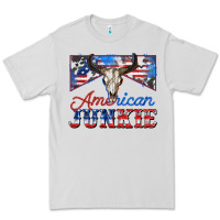 Dove Grey American junkie Premium Tee - Zillion Design Studio