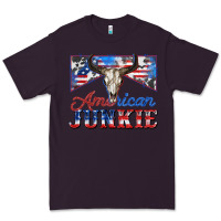 Plum American junkie Premium Tee - Zillion Design Studio
