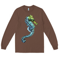 Chestnut Blue Seahorse Long Sleeve Tee - LillyAllenDesigns