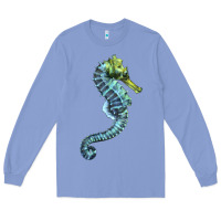 Colony Blue Blue Seahorse Long Sleeve Tee - LillyAllenDesigns