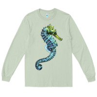 Matcha Blue Seahorse Long Sleeve Tee - LillyAllenDesigns