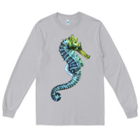Moon Dust Blue Seahorse Long Sleeve Tee - LillyAllenDesigns
