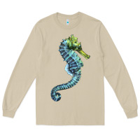 Mushroom Blue Seahorse Long Sleeve Tee - LillyAllenDesigns
