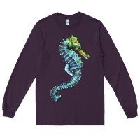 Plum Blue Seahorse Long Sleeve Tee - LillyAllenDesigns