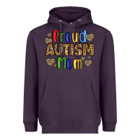 Plum proud autism mom design Heavyweight Hoodie - LillyAllenDesigns