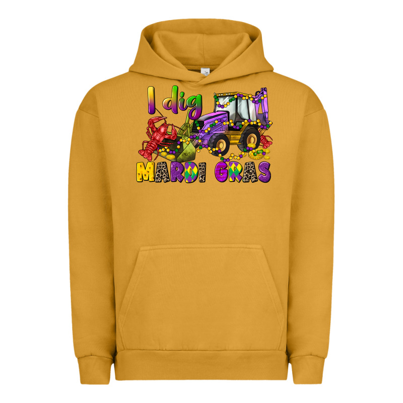 I Dig Mardi Gras Urban Hoodie by CowGirlArtShop | Teevron