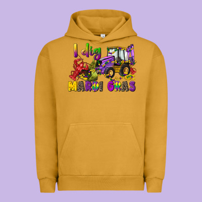 I Dig Mardi Gras Urban Hoodie Designed By Cowgirlartshop