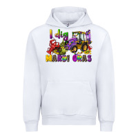 White i dig mardi gras Urban Hoodie - CowGirlArtShop