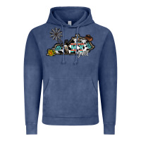 Vintage Denim ky yall western Vintage Hoodie - CowhideDigitalArt