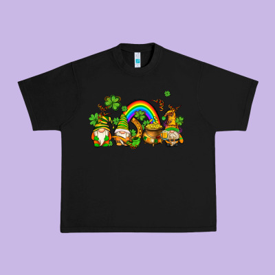 St Patricks Gnomes With Rainbow Urban Heavy Tee Designed By Adodesignshop