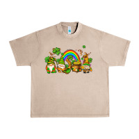 French Oak st patricks gnomes with rainbow Urban Heavy Tee - AdoDesignShop