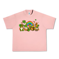 Salmon st patricks gnomes with rainbow Urban Heavy Tee - AdoDesignShop
