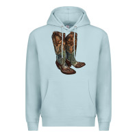Blue Mist cowgirl boots Premium Hoodie - RanaPortraitStore