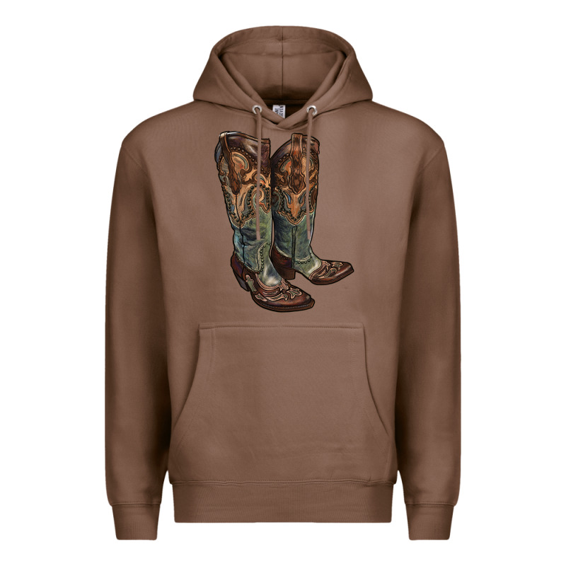 Cowgirl Boots Premium Hoodie by RanaPortraitStore | Teevron