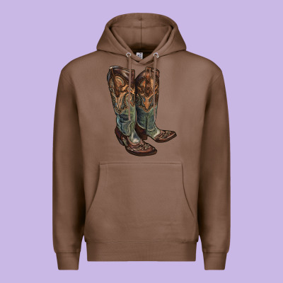Cowgirl Boots Premium Hoodie Designed By Ranaportraitstore
