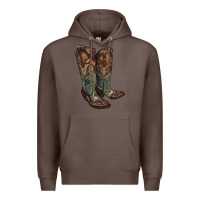 Coffee cowgirl boots Premium Hoodie - RanaPortraitStore