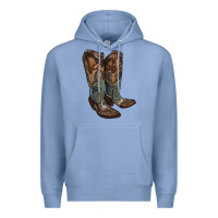 Colony Blue cowgirl boots Premium Hoodie - RanaPortraitStore
