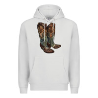 Dove Grey cowgirl boots Premium Hoodie - RanaPortraitStore