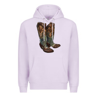 Lilac cowgirl boots Premium Hoodie - RanaPortraitStore