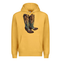 Mustard cowgirl boots Premium Hoodie - RanaPortraitStore