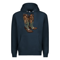 Navy cowgirl boots Premium Hoodie - RanaPortraitStore