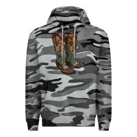 Slate Camo cowgirl boots Premium Hoodie - RanaPortraitStore